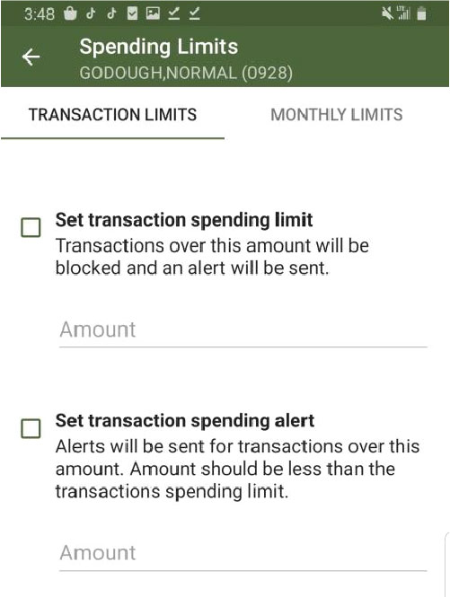 Spending Limits Setup