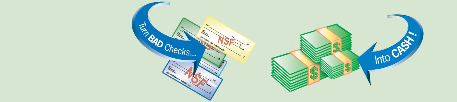 NSF Checks with Arrow to Money