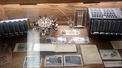 Archival Display of bank history